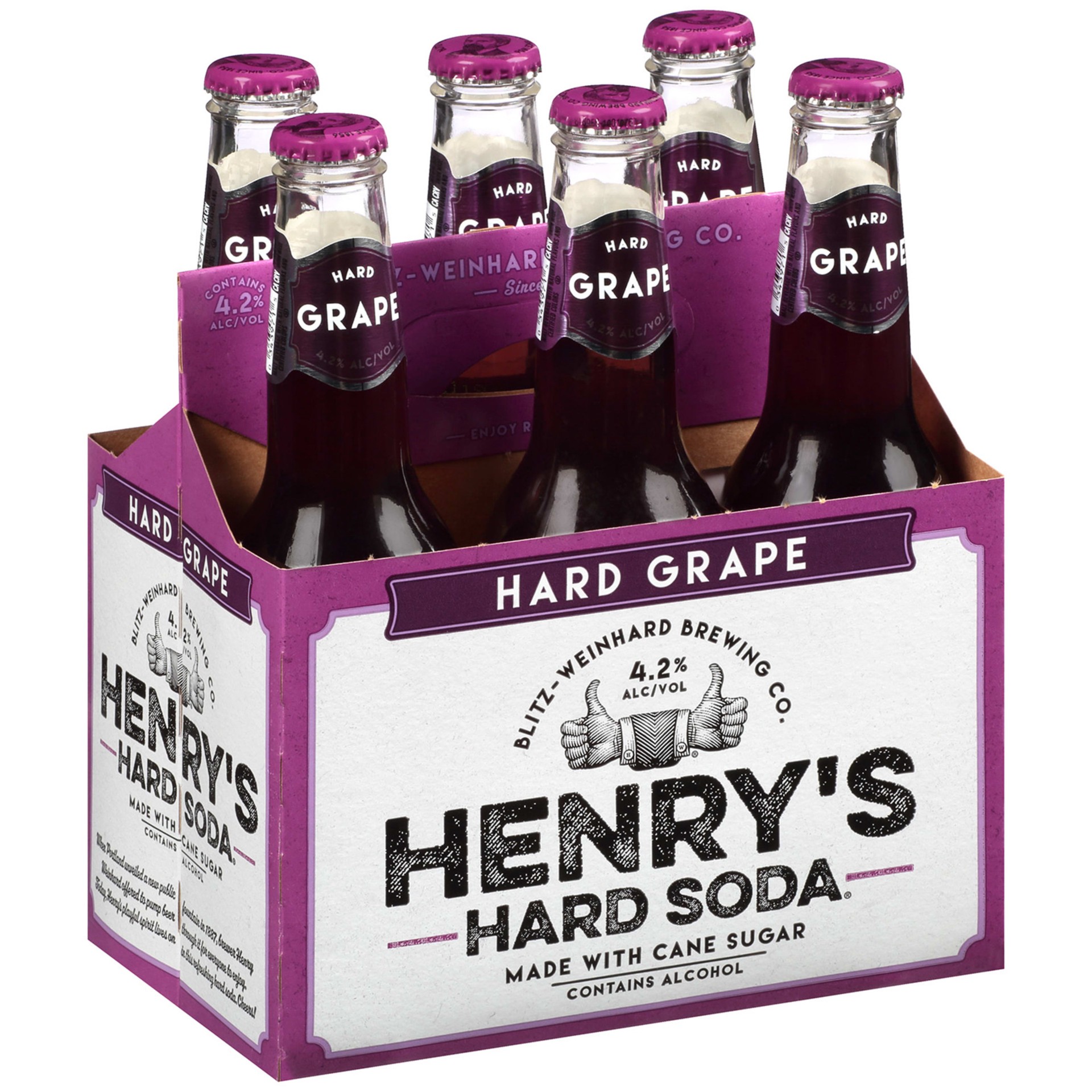 slide 3 of 5, Henry's Hard Soda, 6 ct; 12 fl oz