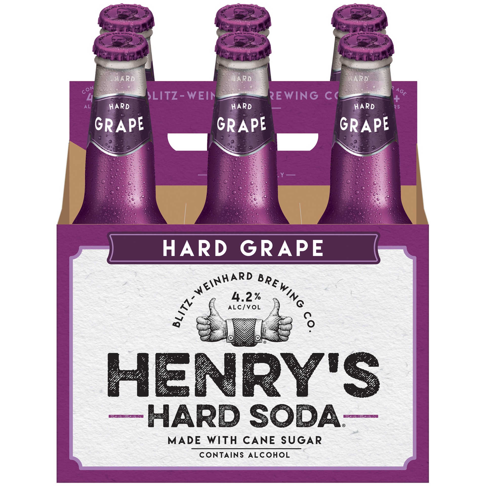 slide 5 of 5, Henry's Hard Soda, 6 ct; 12 fl oz