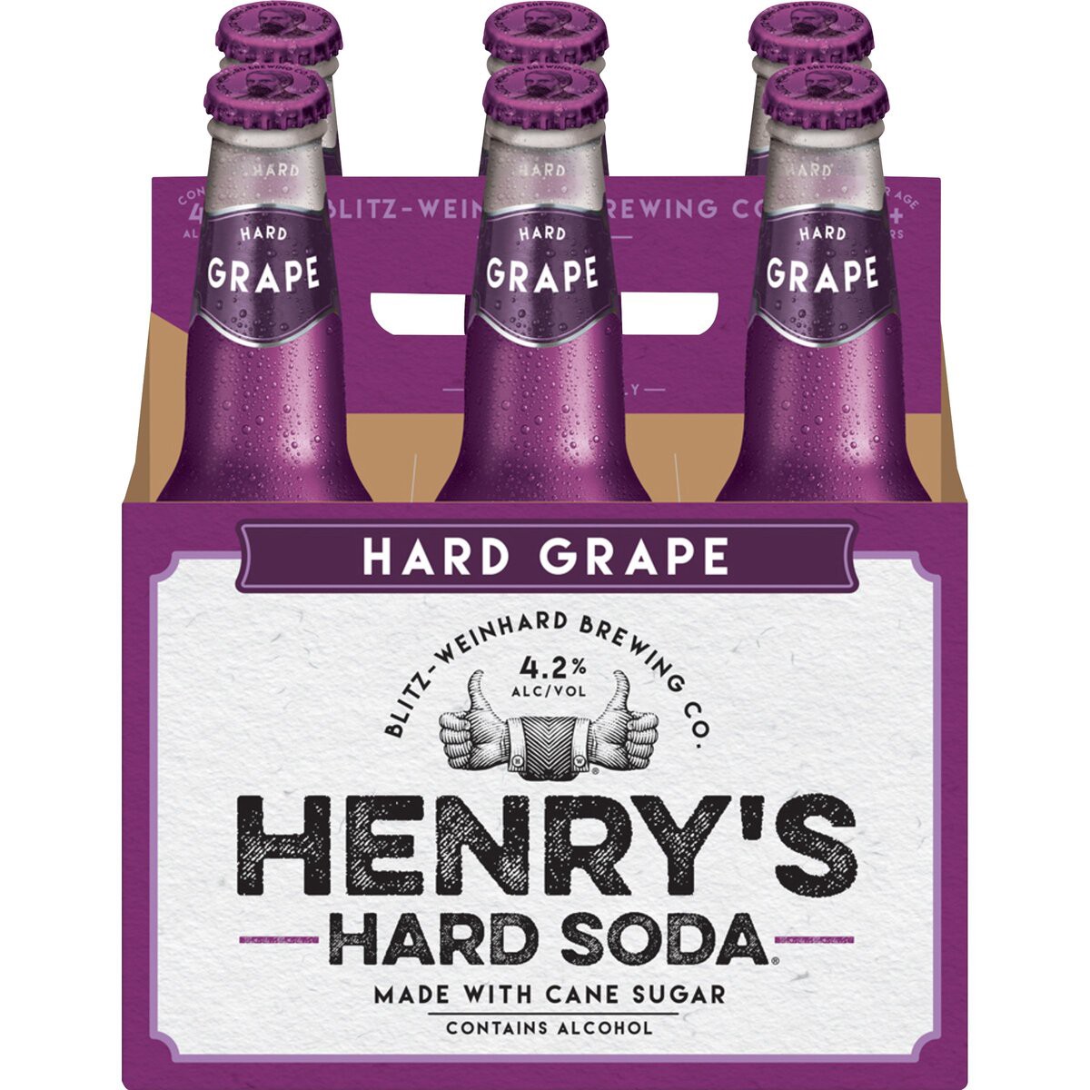 slide 1 of 5, Henry's Hard Soda, 6 ct; 12 fl oz