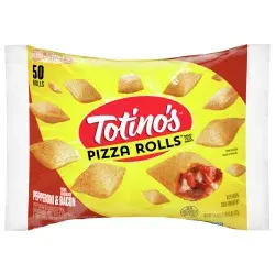 Totino's Pizza Rolls, Pepperoni & Bacon Flavored, Frozen Snacks, 50 ct