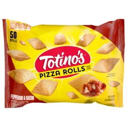 Totino's Pizza Rolls, Pepperoni and Bacon Flavored, Frozen Snacks, 50 Rolls, 24.8 oz