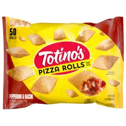 Totino's Pizza Rolls, Pepperoni and Bacon Flavored, Frozen Snacks, 50 Rolls, 24.8 oz