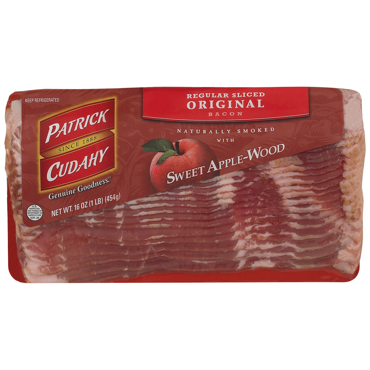 slide 1 of 1, Patrick Cudahy Regular Sliced Original Bacon, 16 oz