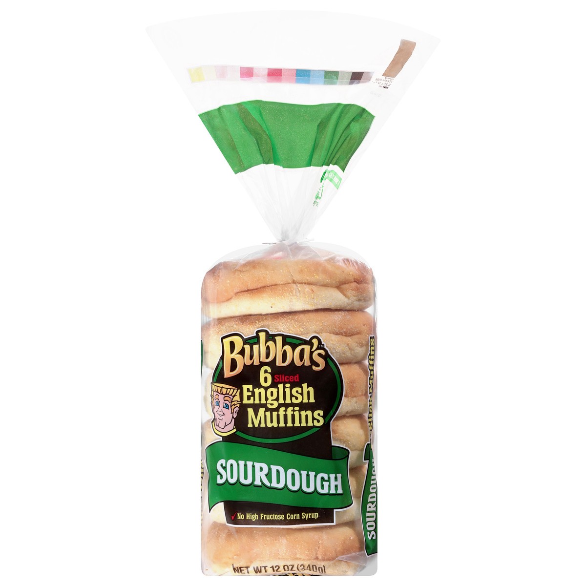 slide 1 of 14, Bubba's Sourdough English Muffins, Fork Split, Sliced, 6 Count - 12 oz, 6 ct