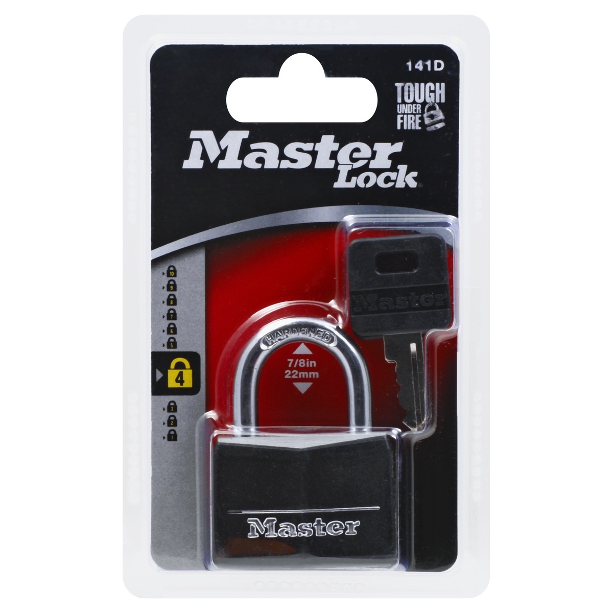 slide 1 of 7, Master Lock 40mm Key Lock - Black, 1 ct