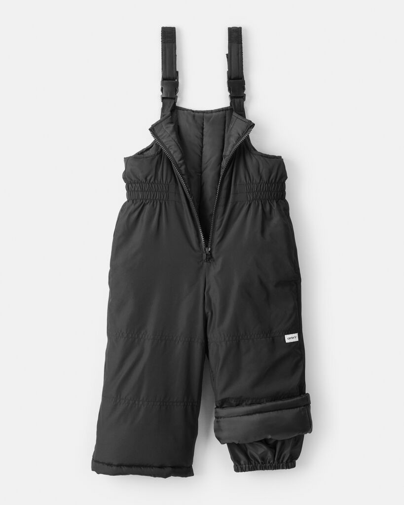 slide 3 of 3, Carter's Toddler Overall Snow Bibs - Black Black 4T, 1 ct