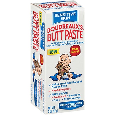 slide 1 of 1, Boudreaux's Butt Paste Sensitive Skin, 2 oz
