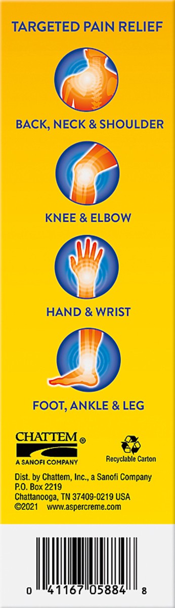 slide 2 of 5, Aspercreme Lidocaine Pain Relieving Creme, 4.3 oz