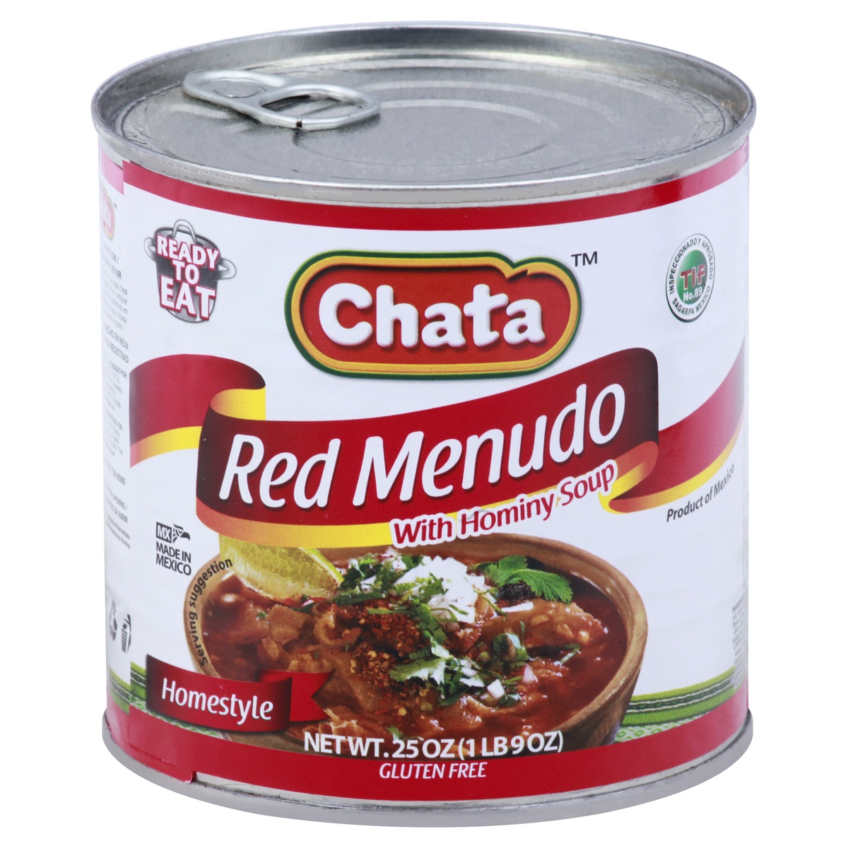 slide 1 of 1, Chata Red Menudo with Hominy Soup, 25 oz