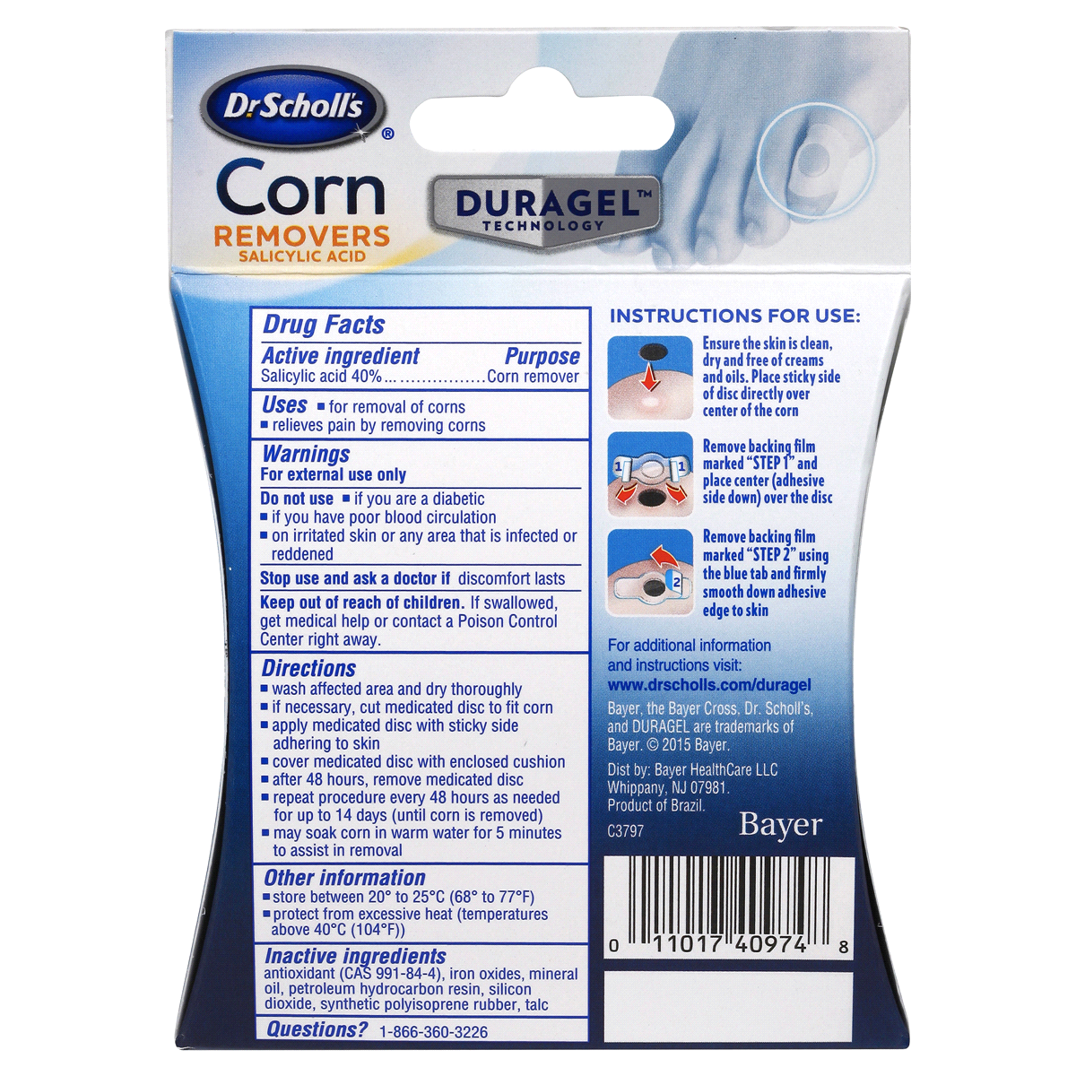 slide 2 of 2, Dr. Scholl's Medicated Corn Remover Bandages, 5 ct