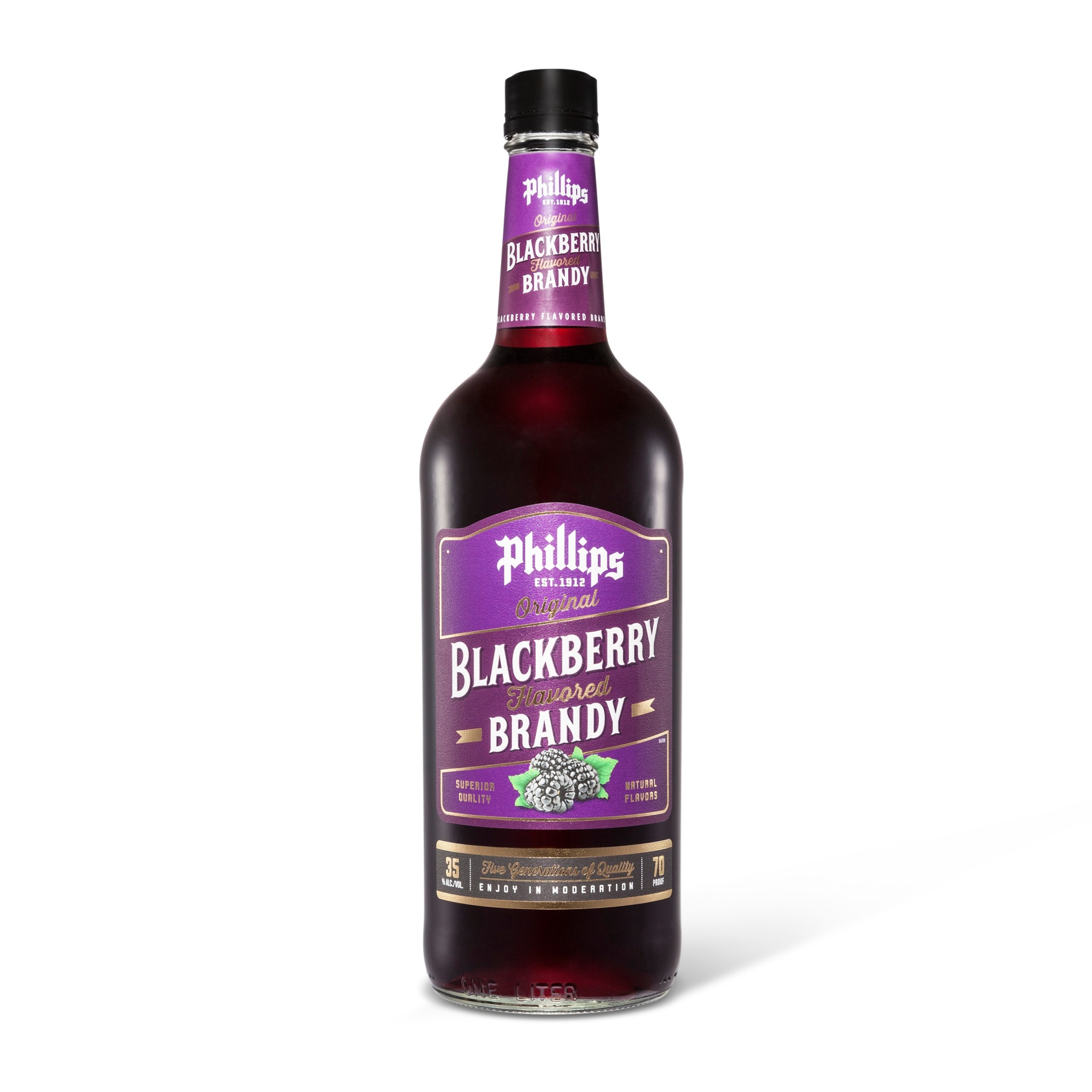 slide 1 of 1, Phillips Blackberry Brandy, 1 liter