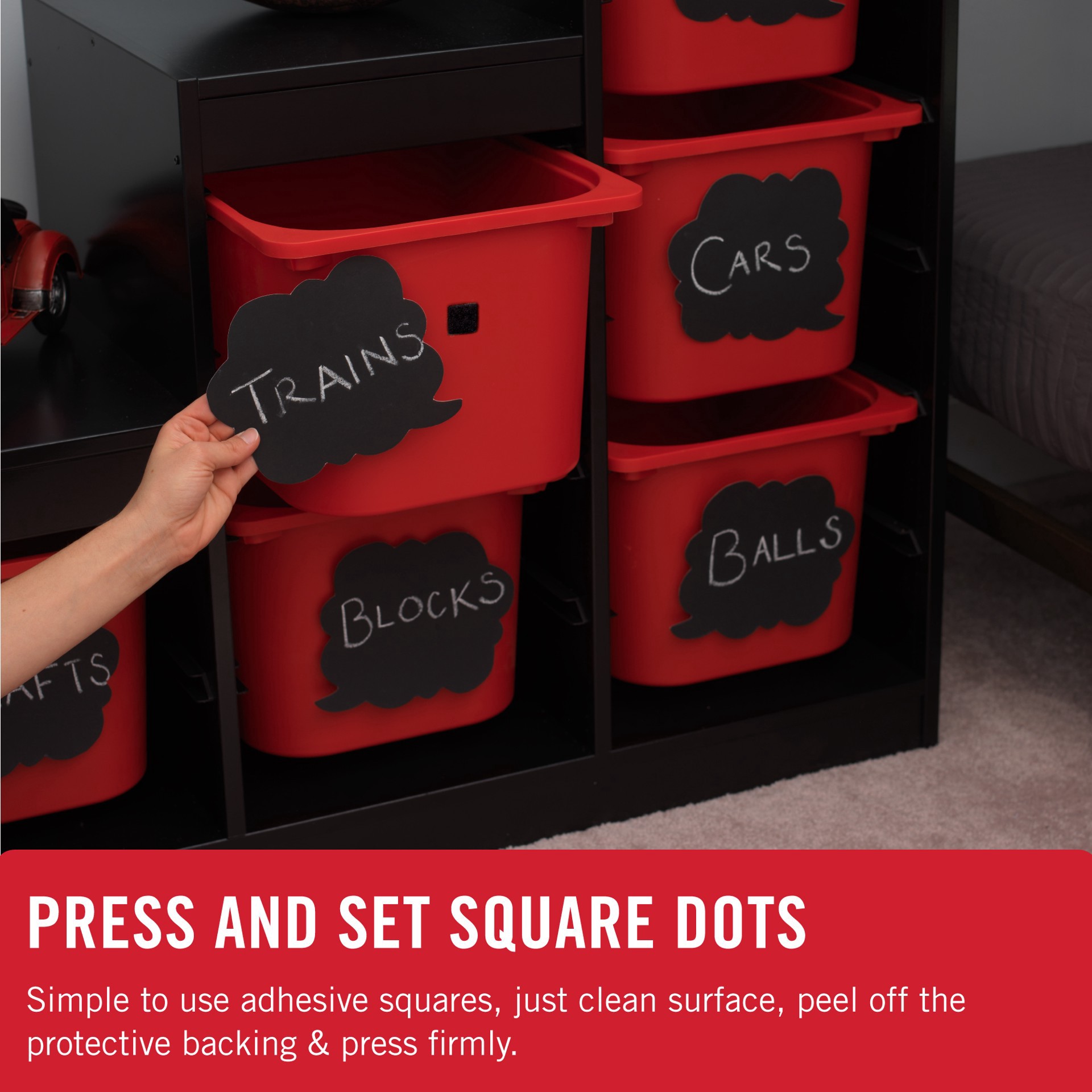 slide 2 of 8, Velcro Brand Sticky Back Squares, 7/8 in