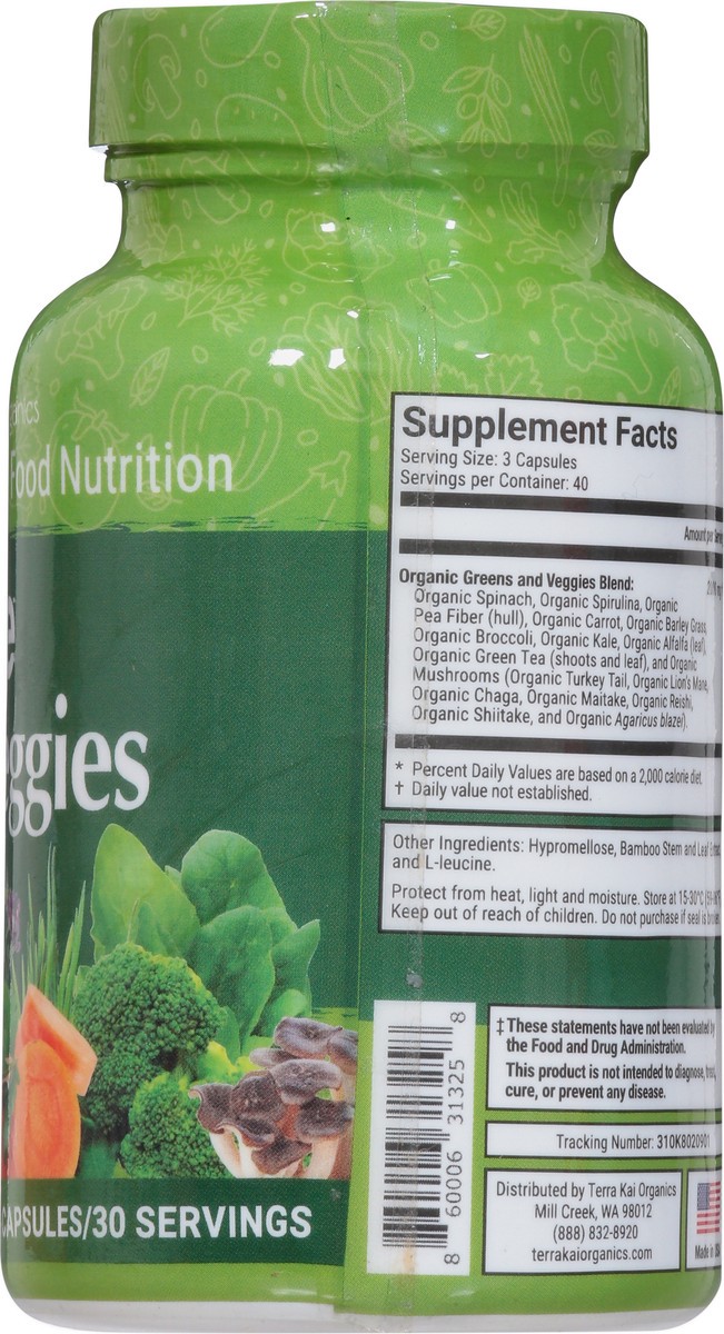 slide 8 of 13, Juce Terra Kai Organics Super Veggies 90 Capsules, 90 ct