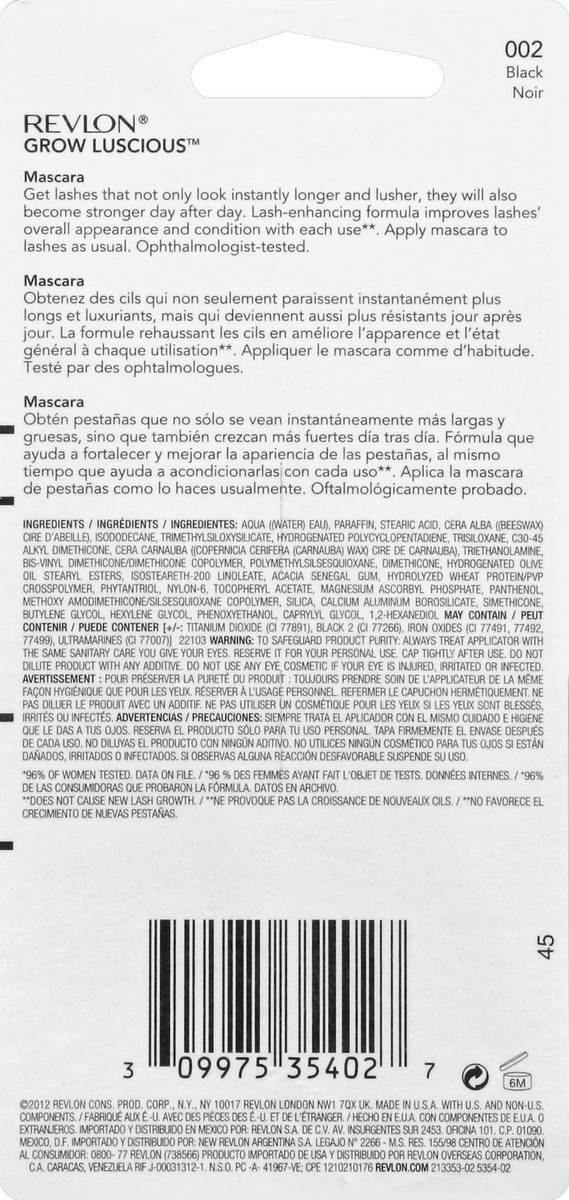 slide 2 of 3, Revlon Mascara 0.38 oz, 0.38 oz