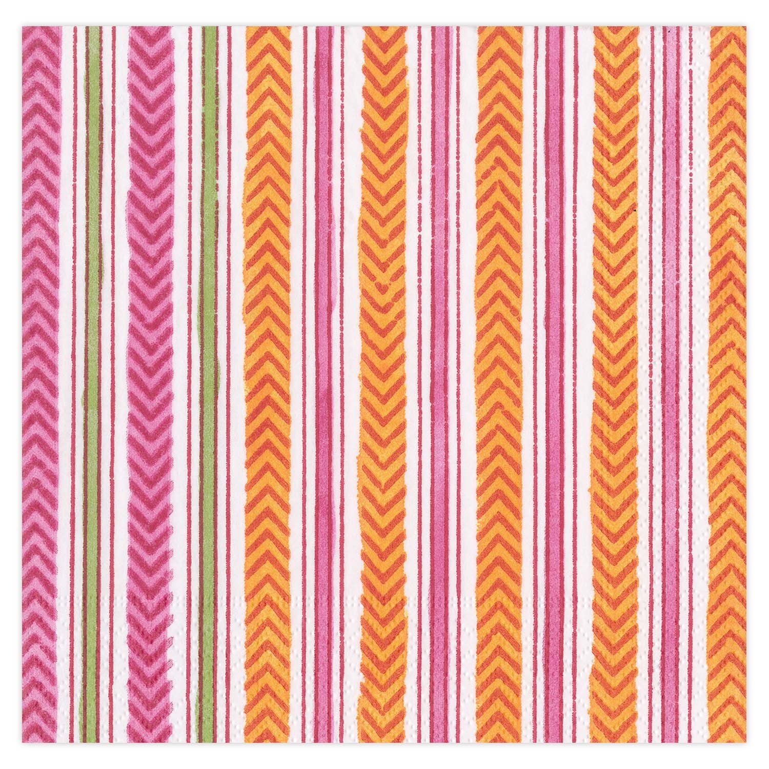 slide 1 of 1, Caspari Carmen Stripe Cocktail Napkins, 20 ct