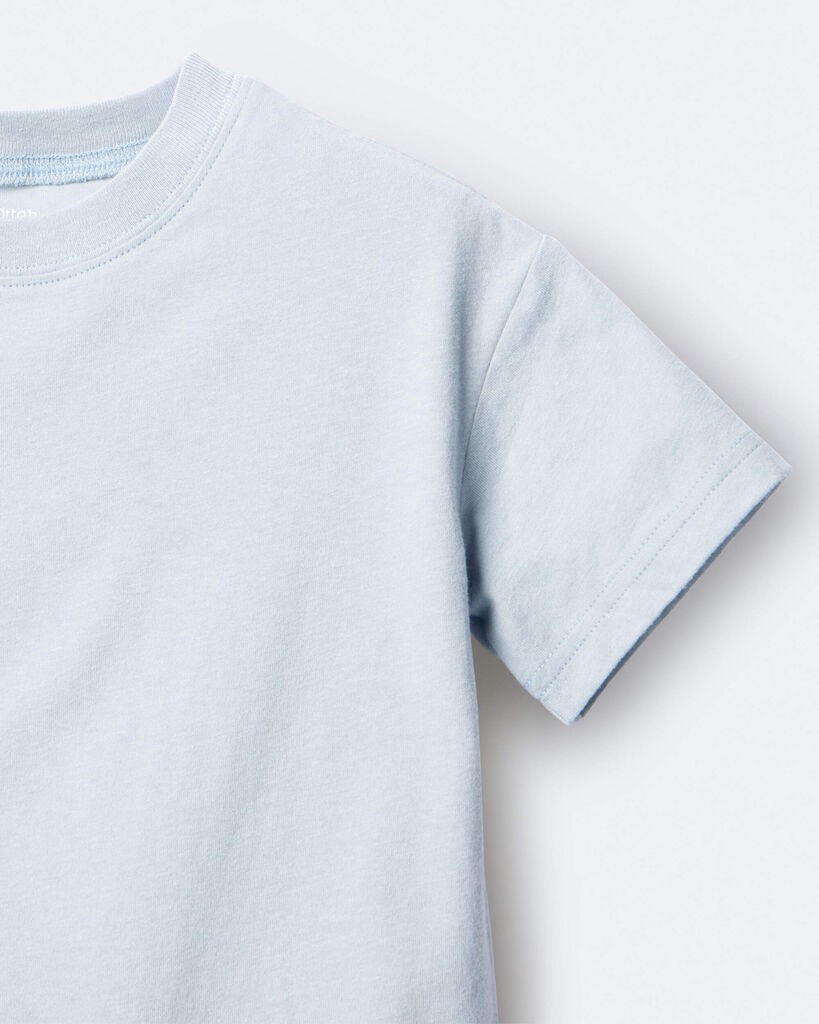 slide 3 of 6, Otteravenue Toddler Short-Sleeve Relaxed Tee - Light Blue Light Blue 6, 1 ct
