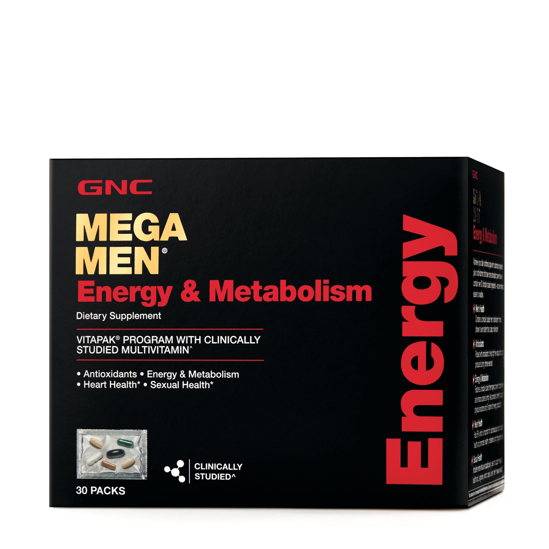 slide 1 of 1, GNC Mega Men Energy & Metabolism (California Only), 30 ct