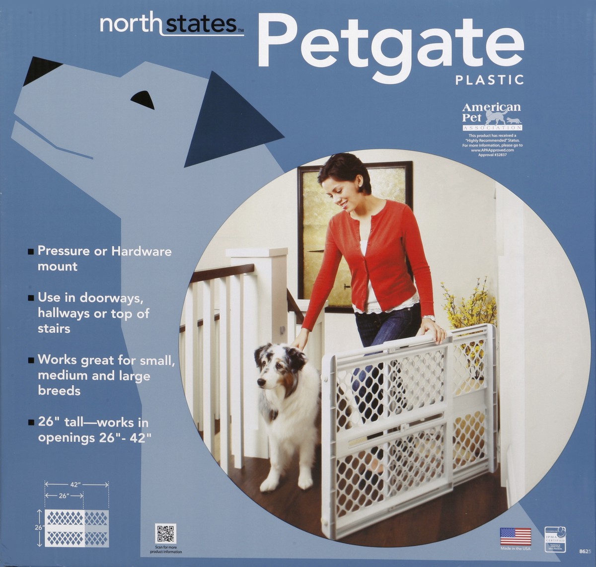 slide 1 of 4, North States Expandable Pet Gate, 1 ct