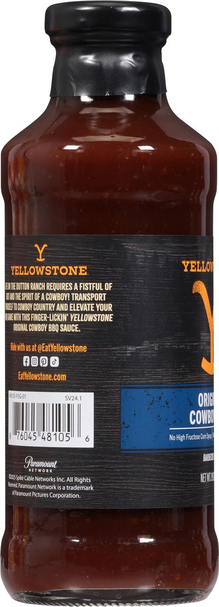 slide 11 of 15, YELLOWSTONE Original Cowboy BBQ Barbecue Sauce 19 oz, 19 oz