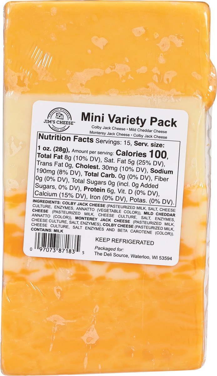 slide 2 of 11, Jim's Cheese Mini Variety Pack Cheese 15 oz, 15 oz