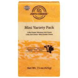 Jim's Cheese Mini Variety Pack Cheese 15 oz