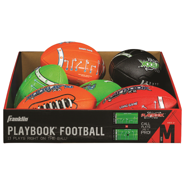 slide 1 of 1, Franklin Mini Playbook Football, Mini Size