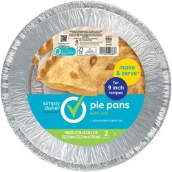 Simply Done 9" Pie Pans With Lids