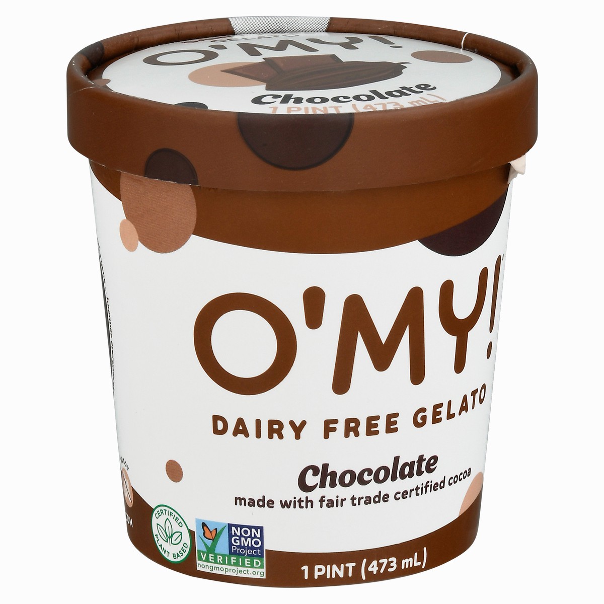 slide 6 of 14, O'My! Dairy Free Chocolate Gelato 1 pt, 1 pint