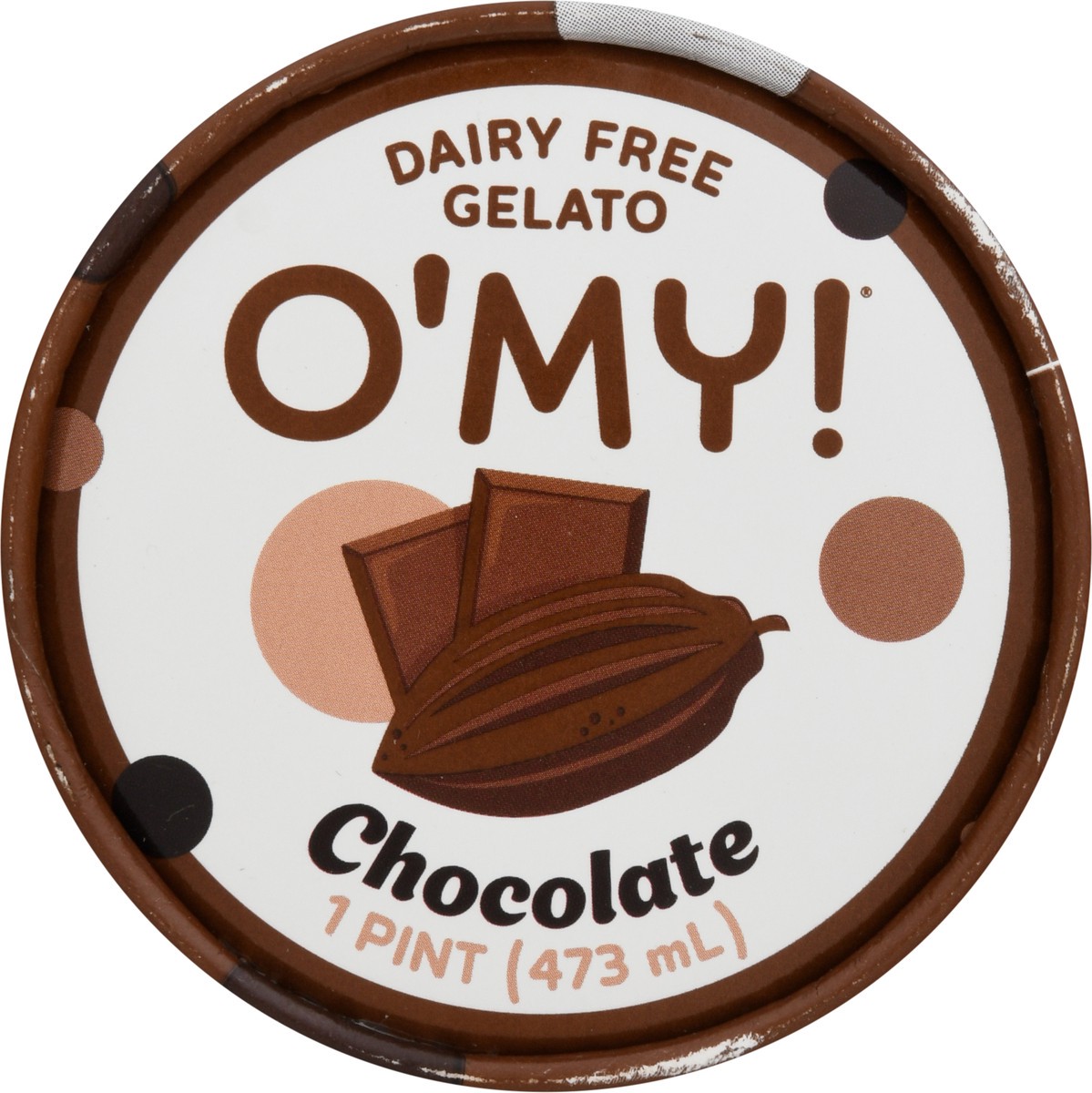 slide 9 of 14, O'My! Dairy Free Chocolate Gelato 1 pt, 1 pint