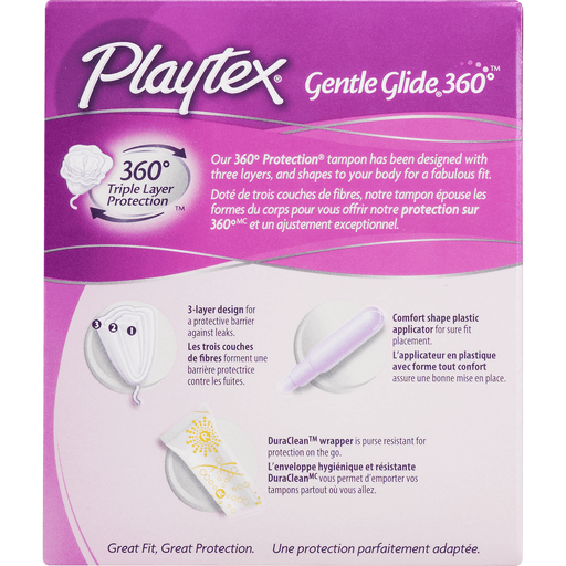 slide 9 of 9, Playtex Simply Gentle Glide Tampons Scented Multi-Pack 9 Regular Absorbency And 9 Super Absorbency - 18 Count, 18 ct