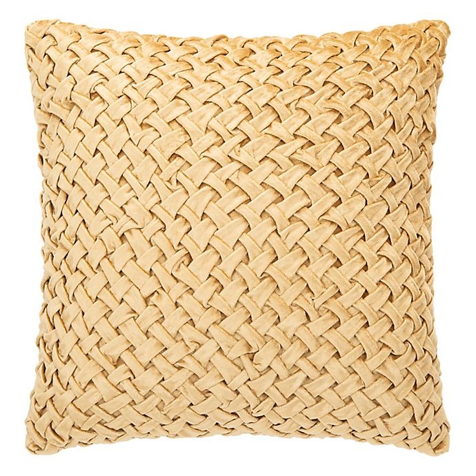 slide 1 of 4, Safavieh Reslin Square Throw Pillow - Beige'', 18 in x 18 in