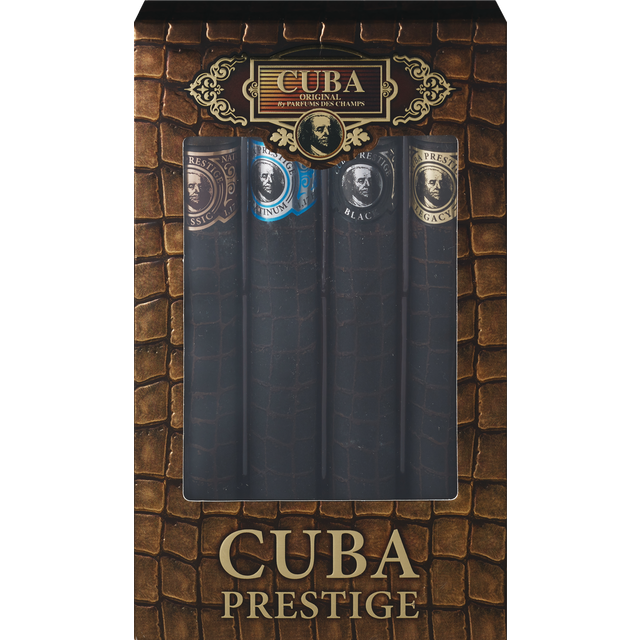slide 1 of 1, Cuba Prestige 4Pc Set 1.17Oz Ea Classic/Blck/Platinum/Legacy, 1 ct