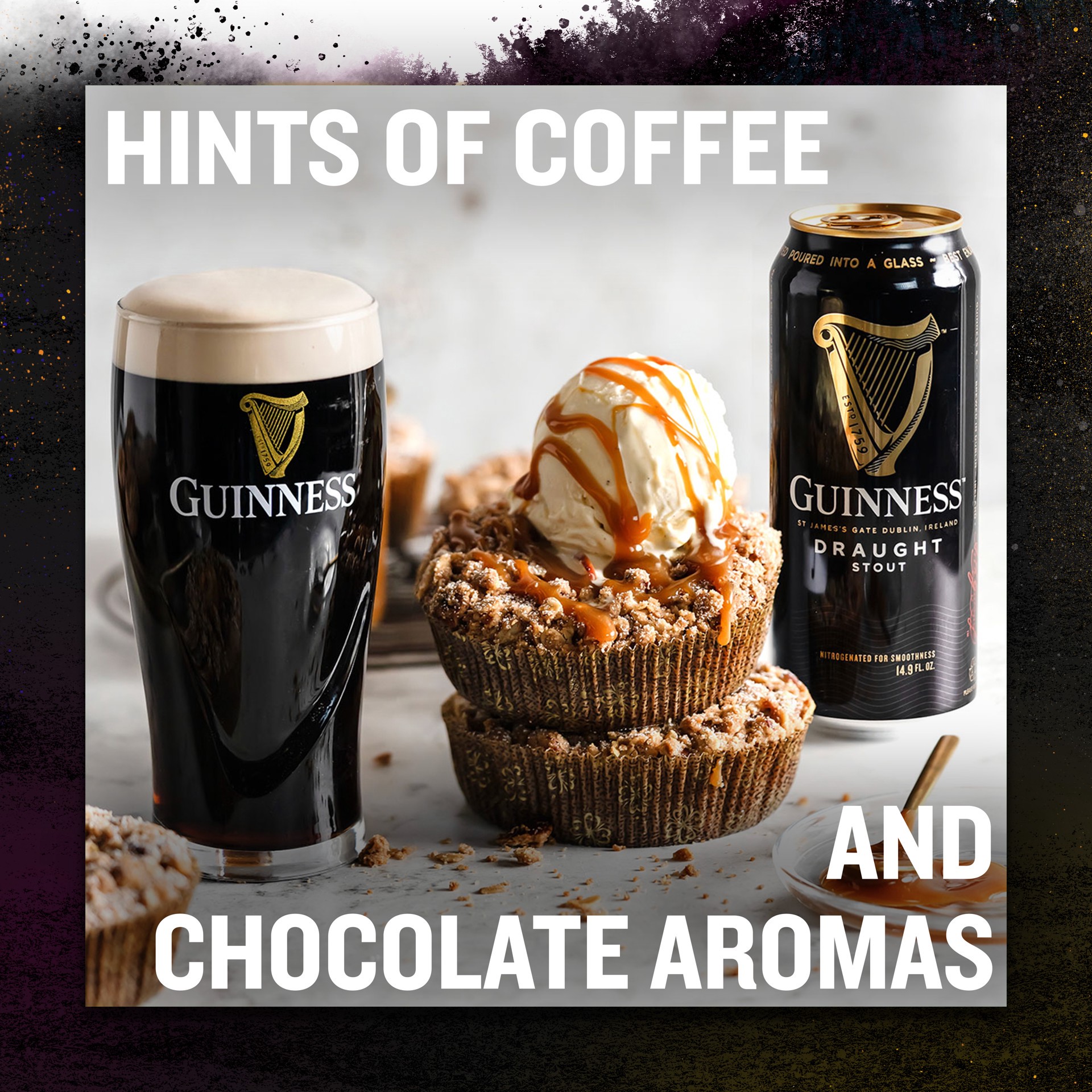 slide 9 of 10, Guinness Nitrogenated Smooth and Creamy Draught Stout Beer 18 ea, 18 ct