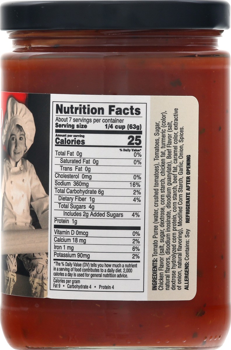 slide 13 of 13, Pasta Too Gluten Free Pizza Sauce 13 oz, 1 ct