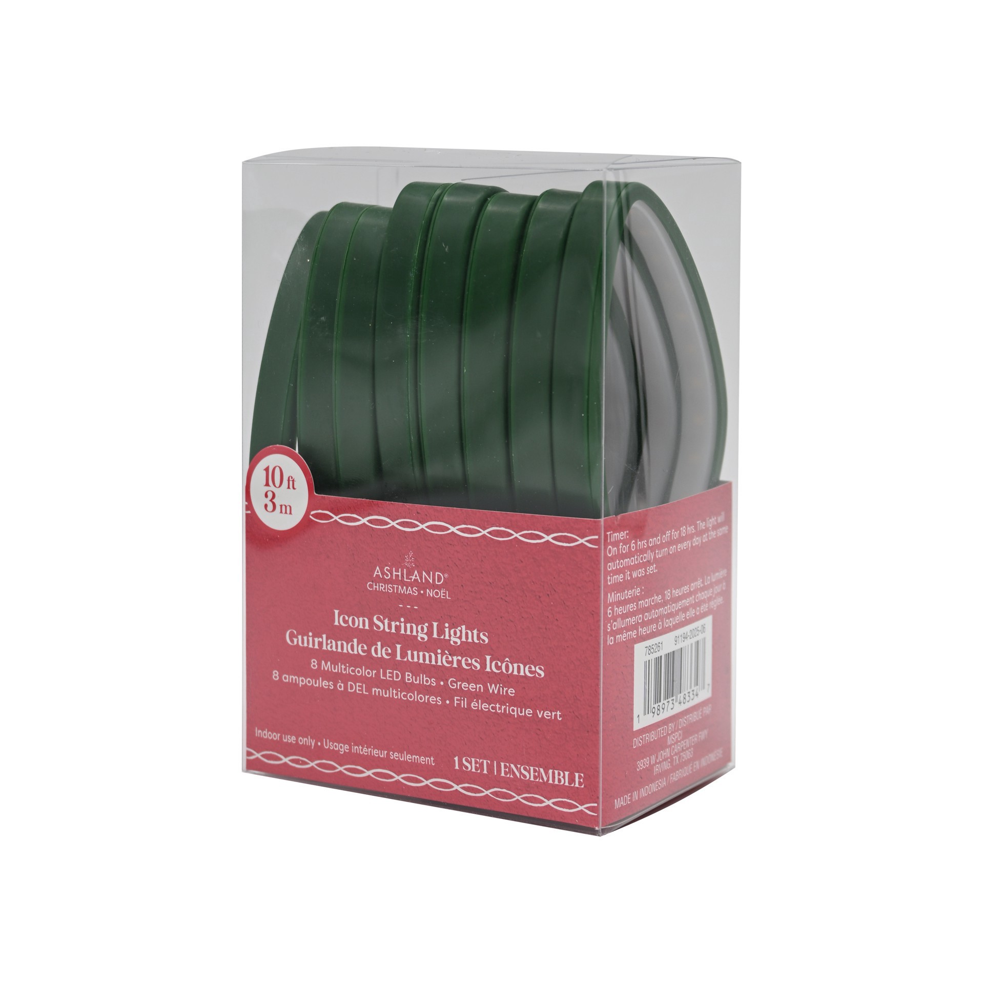 slide 2 of 4, 8ct. Multicolor Led Neon Bulb String Lights On Green Wire By Ashland, 8 ct