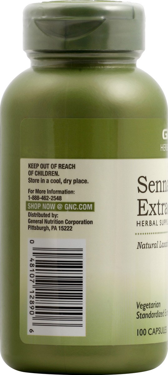 slide 3 of 6, GNC Senna Leaf Extract 100 ea, 100 ct