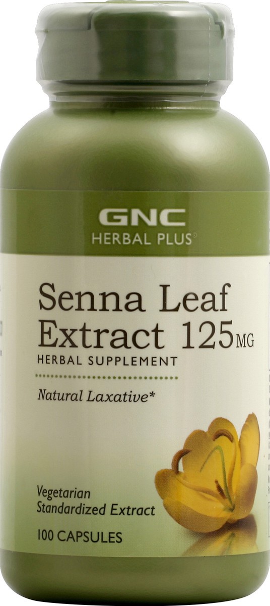 slide 5 of 6, GNC Senna Leaf Extract 100 ea, 100 ct