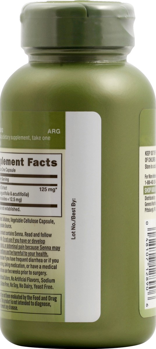 slide 6 of 6, GNC Senna Leaf Extract 100 ea, 100 ct