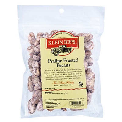 slide 1 of 1, Klein Bros. Praline Frosted Pecans, 8 oz