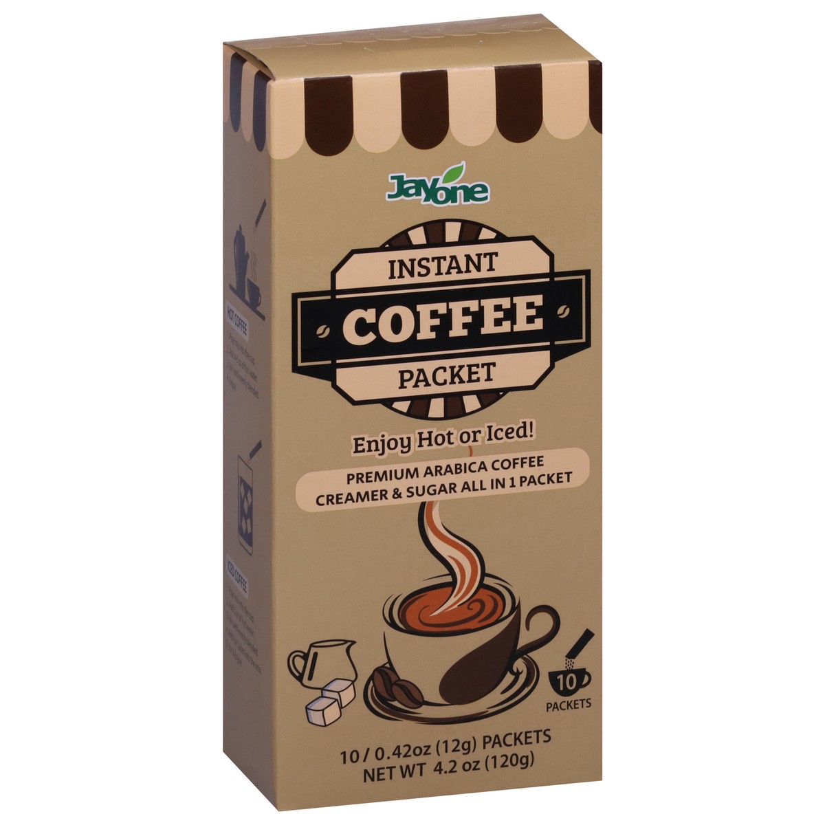 slide 7 of 13, Jayone Instant Coffee 10 - 0.42 oz Packets, 10 ct