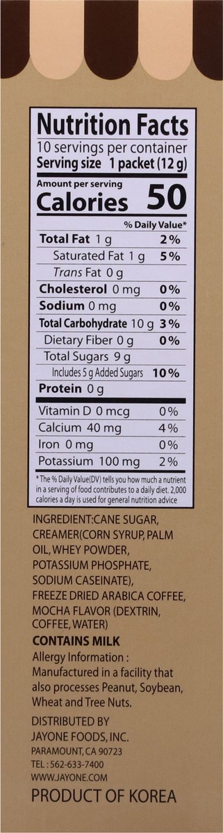 slide 13 of 13, Jayone Instant Coffee 10 - 0.42 oz Packets, 10 ct