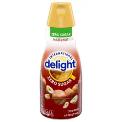 International Delight Coffee Creamer, Zero Sugar Hazelnut, 32 FL OZ Bottle