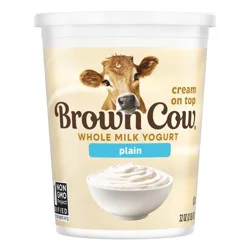 Brown Cow Cream Top Plain Whole Milk Yogurt