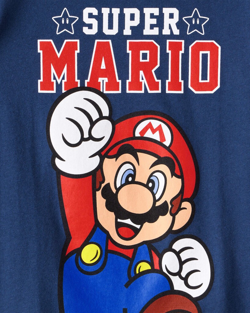 slide 2 of 2, Carter's Carters Toddler Super Mario Short-Sleeve Graphic Tee - Blue Navy 2T, 1 ct