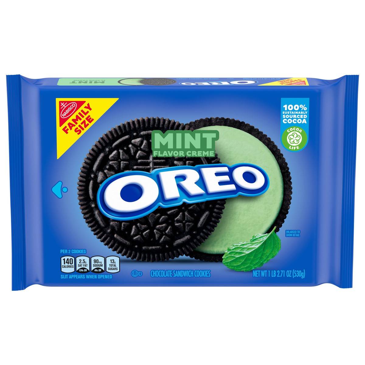 Nabisco Oreo Mint Creme Sandwich Cookies Family Size! 20 oz Shipt
