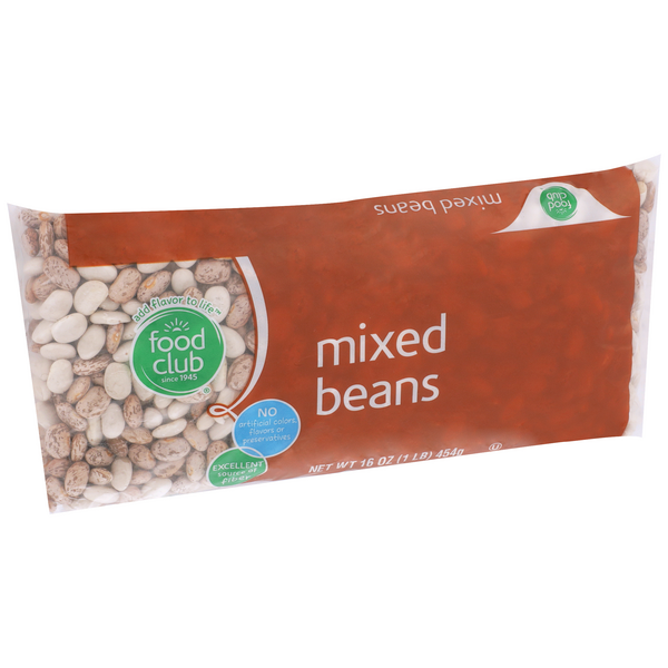 slide 1 of 1, Food Club Mixed Beans, 16 oz