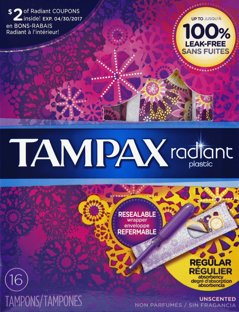 slide 5 of 7, Tampax Tampons , 16 ct