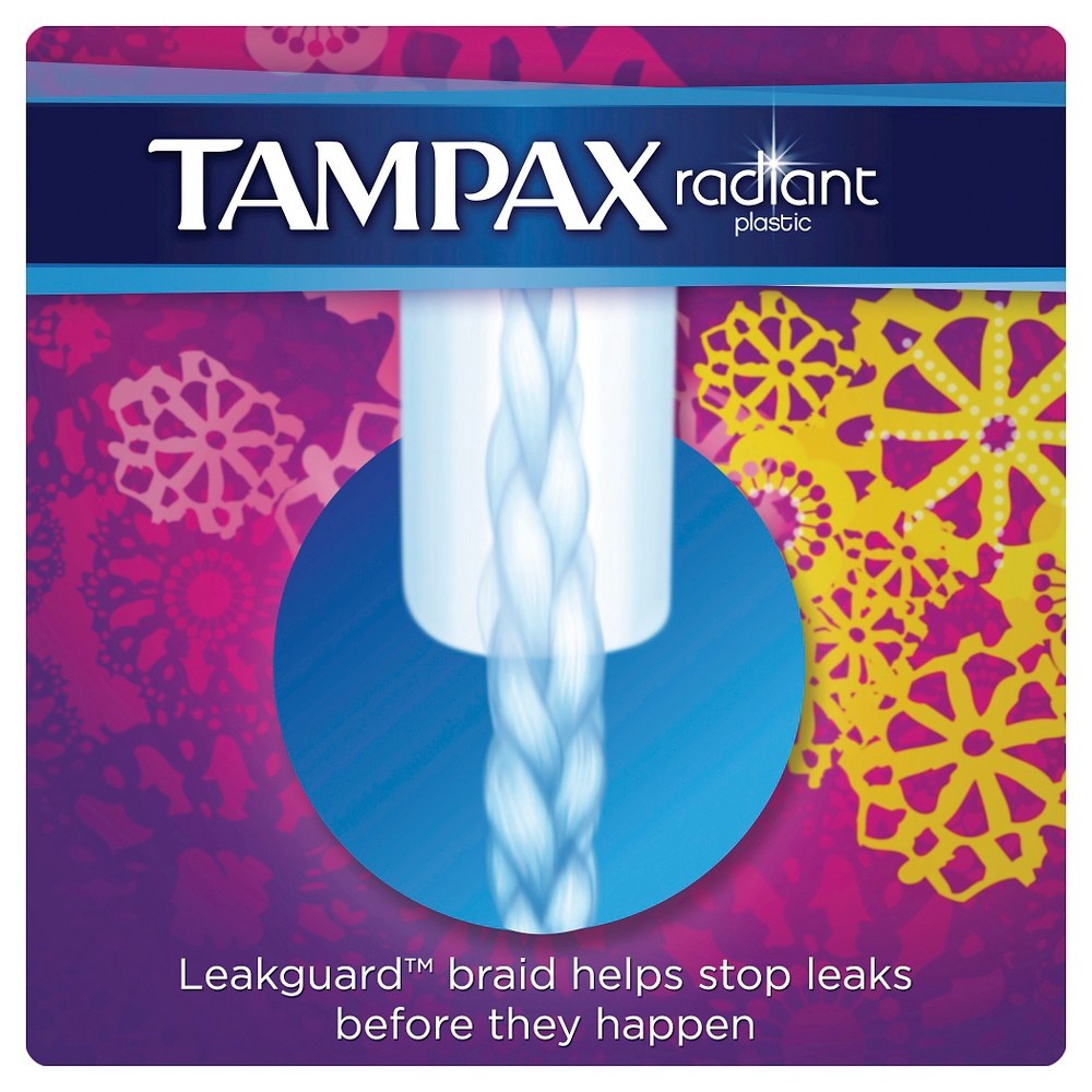 slide 6 of 9, Tampax Radiant Regular Tampons, 16 ct