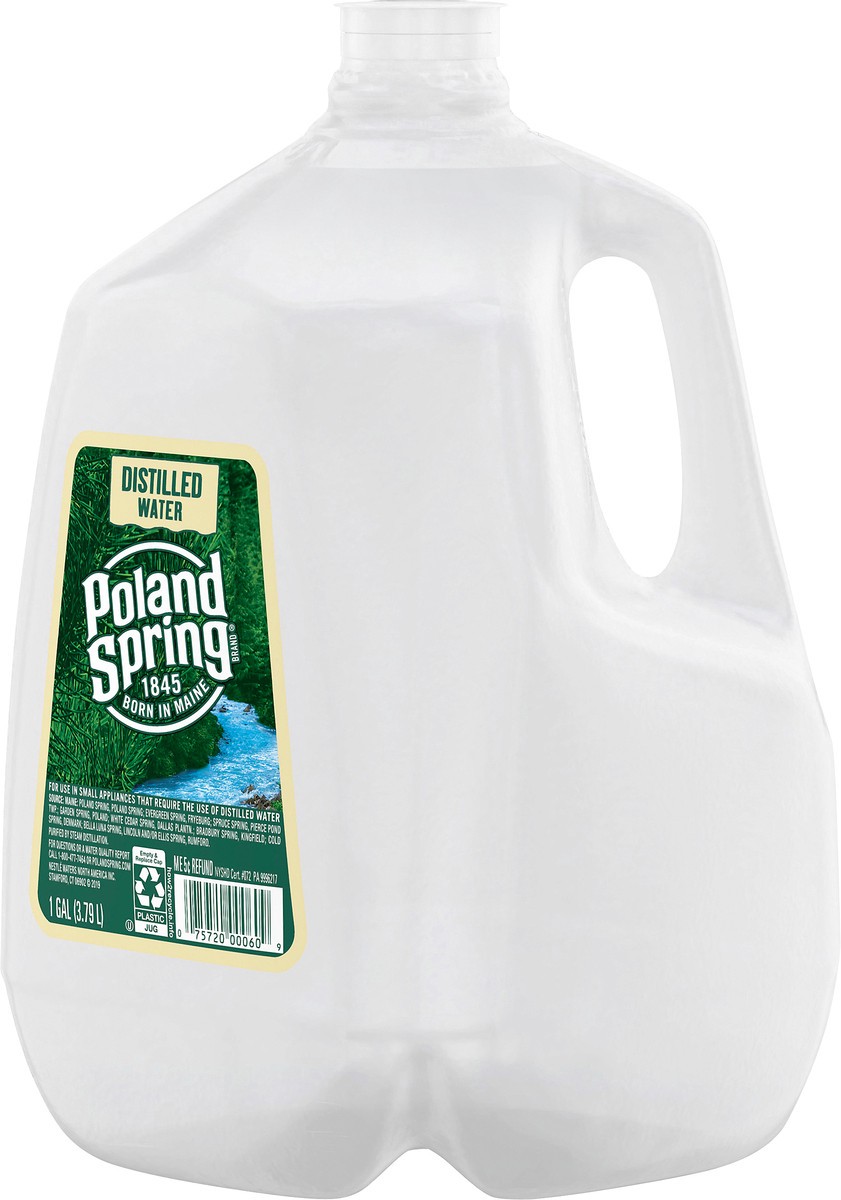 slide 6 of 7, POLAND SPRING Brand Distilled Water, 1-gallon plastic jug, 1 g