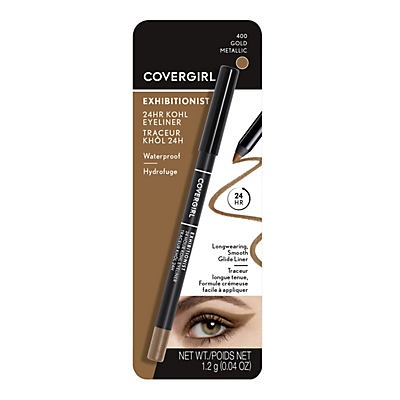 slide 1 of 1, Covergirl Exhibitionist 24-Hour Kohl Eyeliner 400 Gold Metallic, 0.04 oz